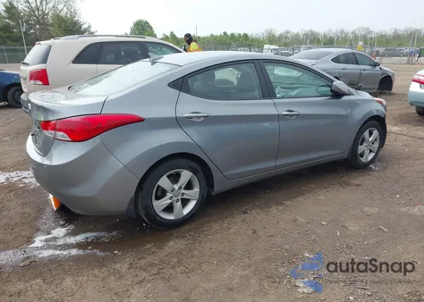 2013 Hyundai Elantra Gls из США, поврежденный, VIN KMHDH4AE9DU988112